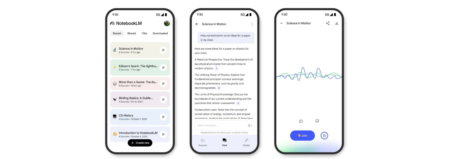 Google เปิดตัวแอป NotebookLM สำหรับ Android และ iOS แล้ว!